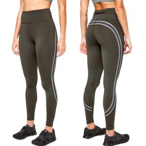 Lululemon Run Crew Tight 28” in Dark Olive